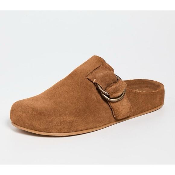 BEEK Chestnut Suede Vulture Clogs Brown Mules Size NIB - Picture 14 of 14